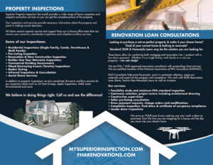 Superior Property Inspection Services brochure inside