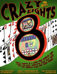 JSmart Crazy Eights game poster