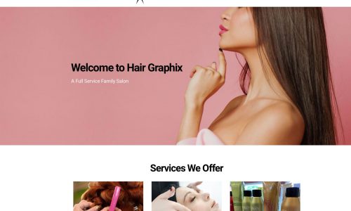 Hair Graphix Salon website design